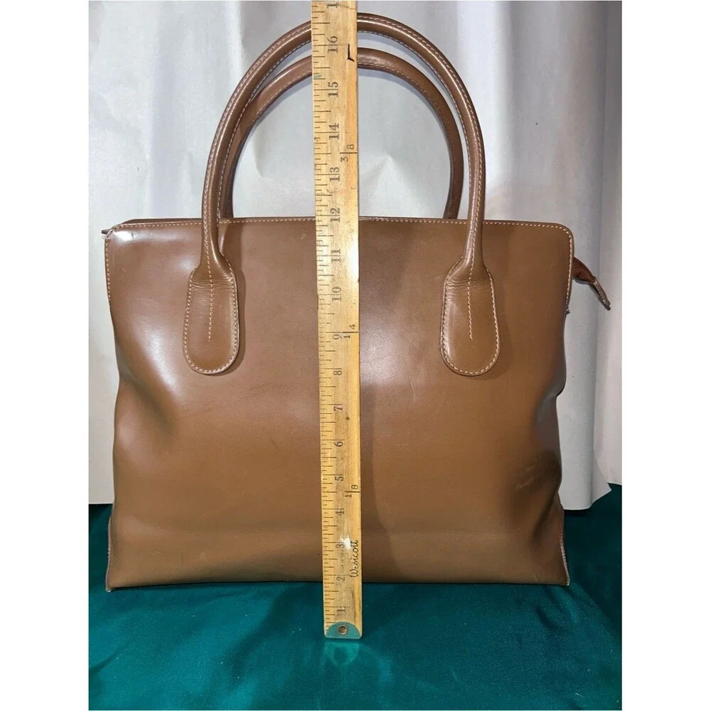 Gianni Chiarini Firenze Giuditta EUC Italian Made Tan Cognac Leather Tote